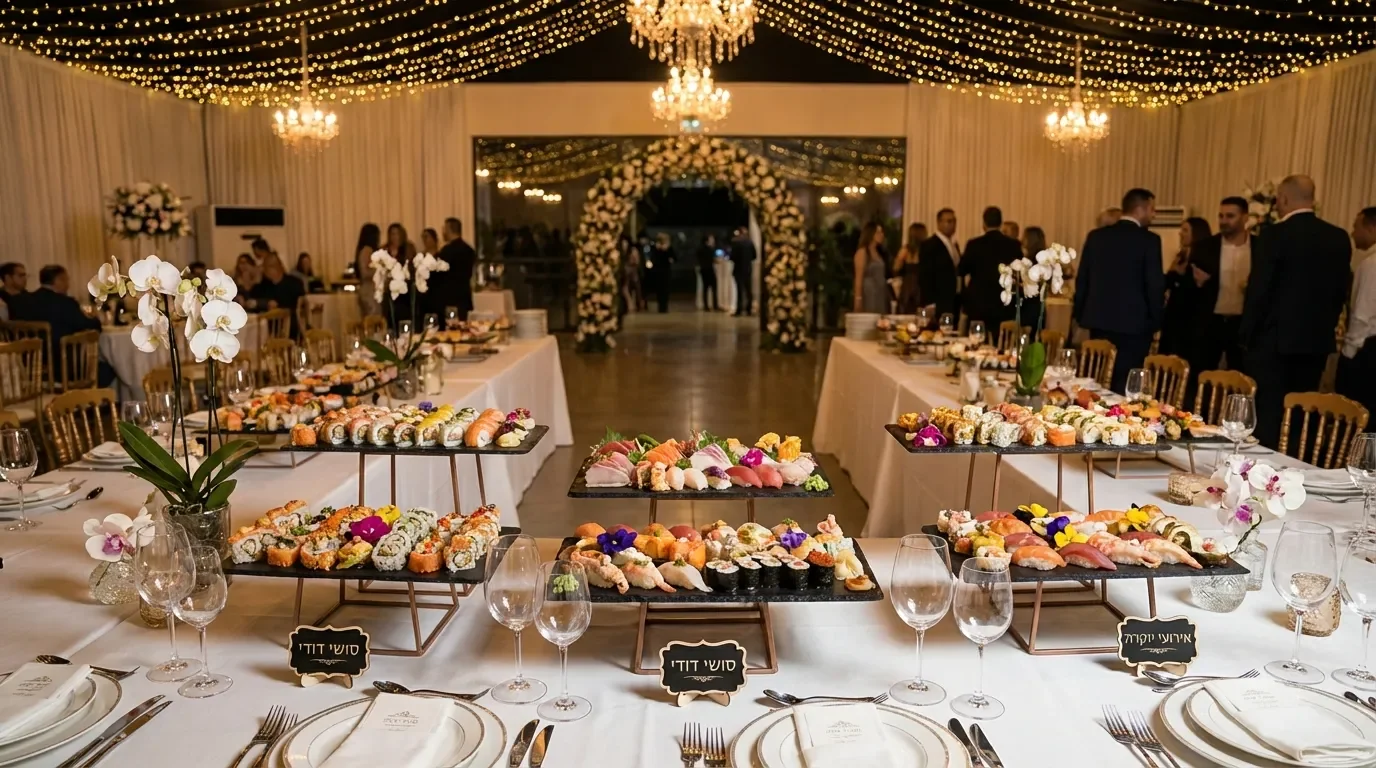 קייטרינג סושי יוקרתי לחתונות ואירועים