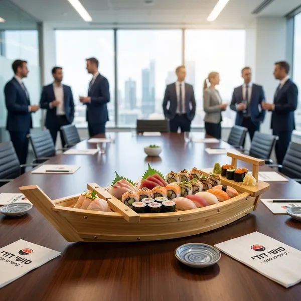 מגש סושי מגוון לקייטרינג עסקי